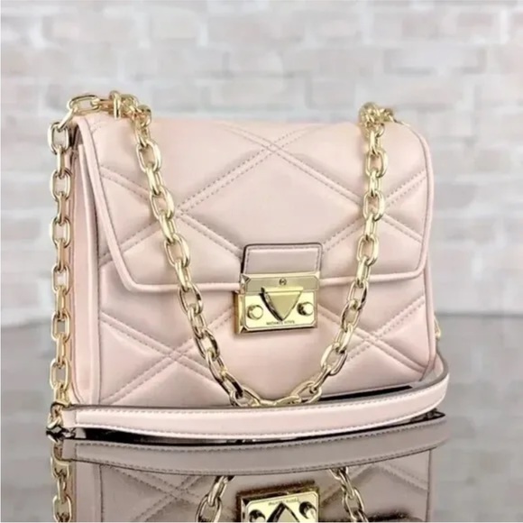 Michael Kors Handbags - MICHAEL KORS SERENA MEDIUM FLAP CONVERTIBLE CROSSBODY SHOULDER BAG PURSE $628